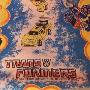 1984 vintage TRANSFORMERS bed sheet